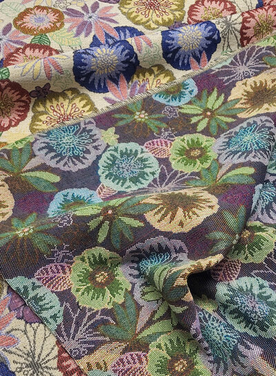 Katia fabrics floral ethnic jacquard