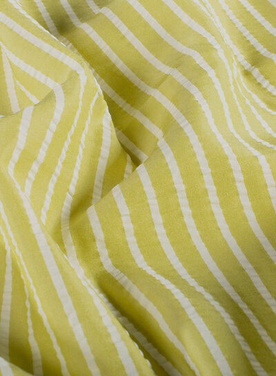yellow vertical stripes - seersucker