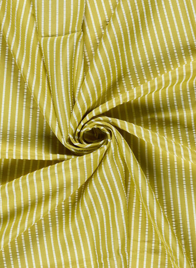 geel verticale strepen - seersucker