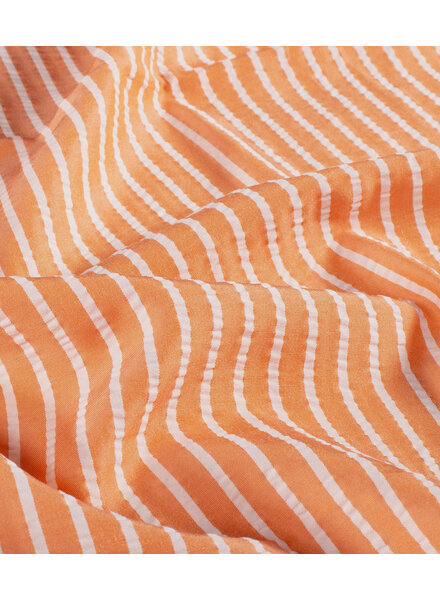 orange vertical stripes - seersucker