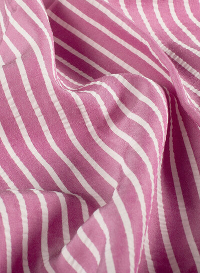 pink vertical stripes - seersucker