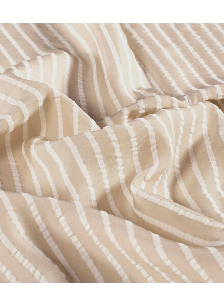 beige vertical stripes - seersucker