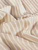 beige vertical stripes - seersucker