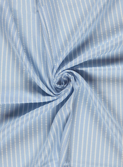 light blue vertical stripes - seersucker