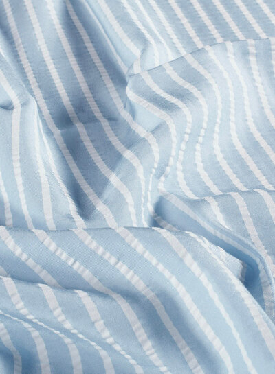 light blue vertical stripes - seersucker