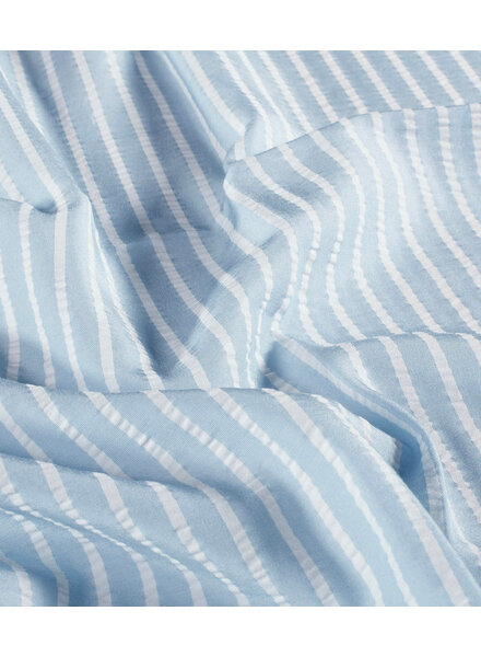 lichtblauw verticale strepen - seersucker
