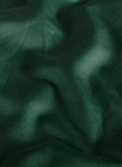 bottle green satin cotton