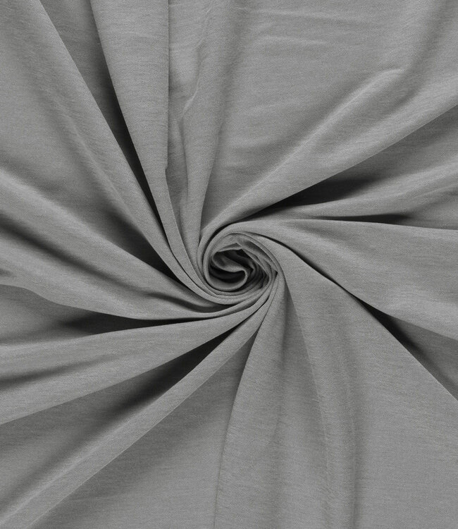grijs melange - viscose mix met lichte rek