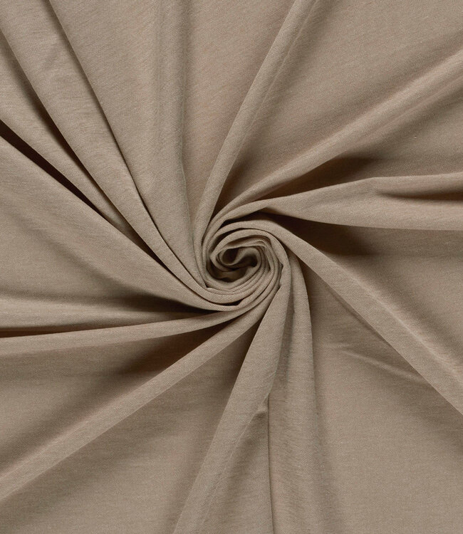 camel melange - viscose mix met lichte rek