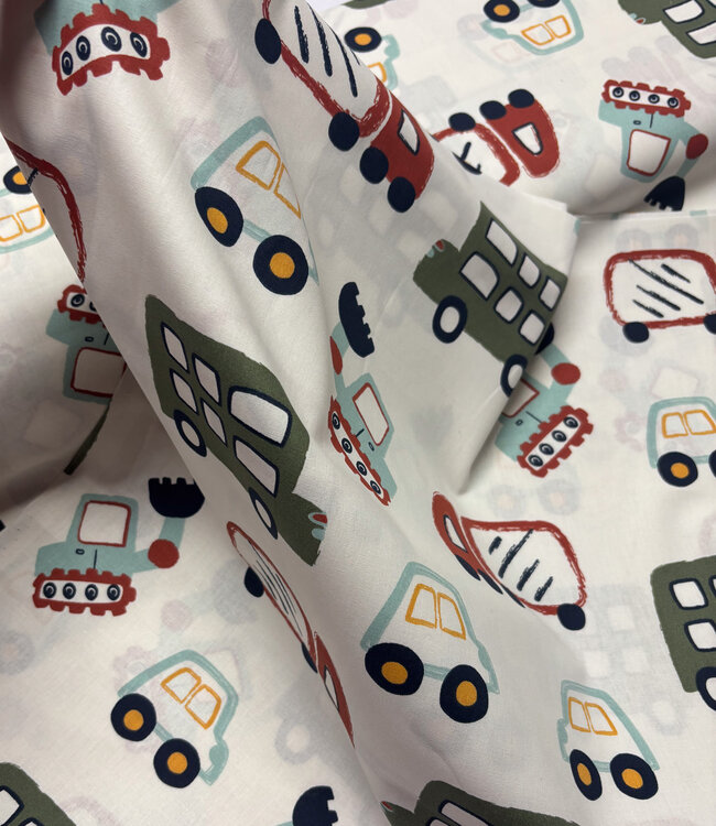 be trendy voertuigen - poplin katoen
