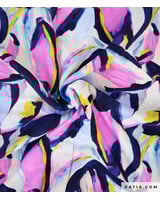 Katia fabrics lilac butterfly - rayon viscose