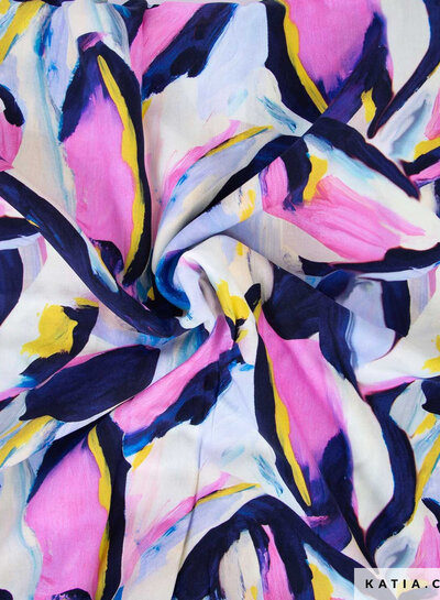 Katia fabrics lilac butterfly - rayon  viscose