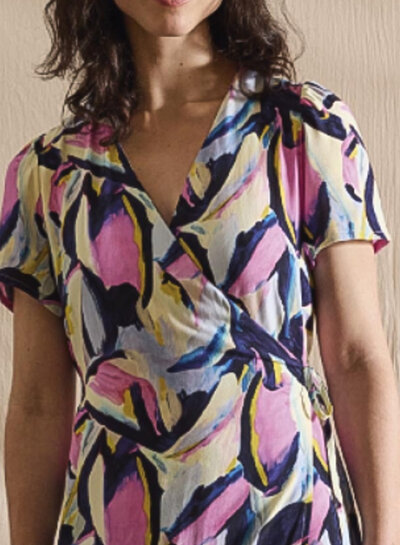 Katia fabrics lilac butterfly - rayon  viscose