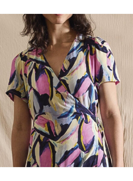 Katia fabrics lilac butterfly - rayon  viscose