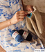 Katia fabrics blue birds sea - rayon  viscose