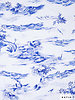 Katia fabrics blue birds sea - rayon viscose