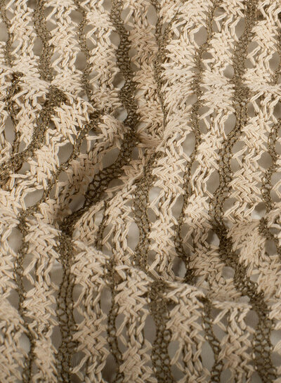 strepen taupe - gehaakt / crochet