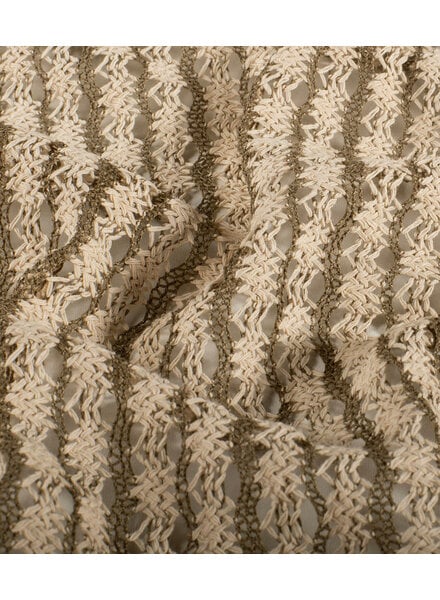 stripes taupe - crocheted
