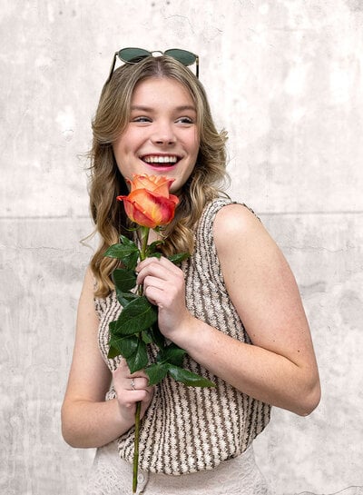 stripes taupe - crocheted