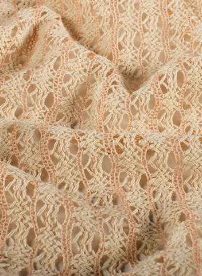 strepen licht roze - gehaakt / crochet