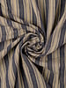 navy stripes double face - tetra / double gauze