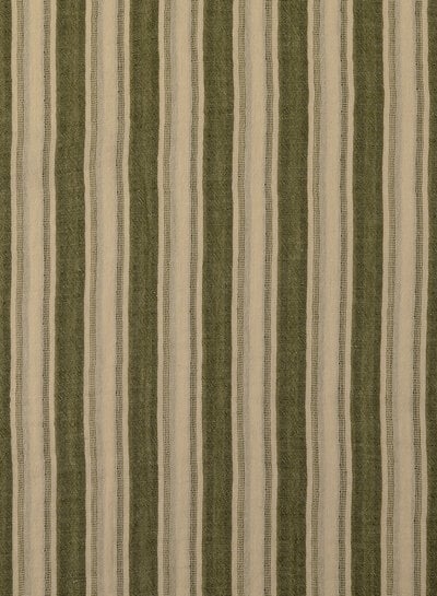khaki stripes double face - tetra / double gauze
