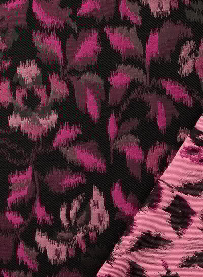 fuchsia spotted jacquard