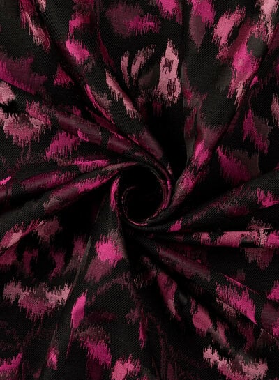 fuchsia spotted jacquard