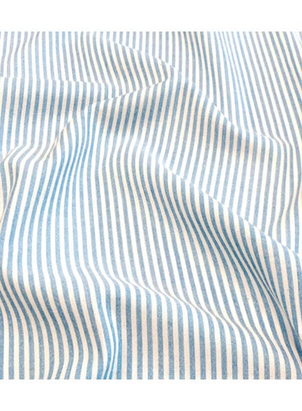 blue and white striped - viscose cotton blend