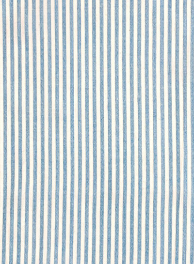 blauw en wit gestreept - viscose katoen blend