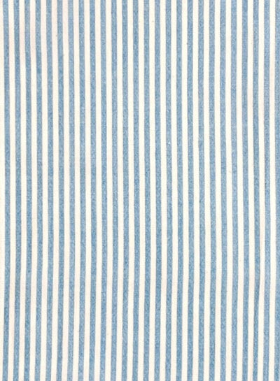 blue and white striped - viscose cotton blend