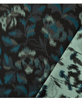 petrol vlekjes jacquard