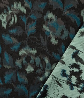 petrol spotted jacquard