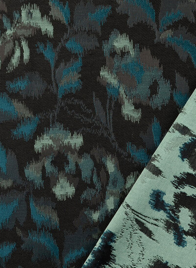 petrol spotted jacquard