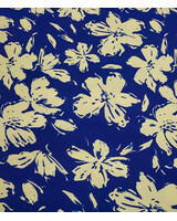 cobalt blue and beige - beautiful viscose jersey