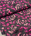 fuchsia vlekjes jacquard