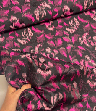 fuchsia vlekjes - jacquard