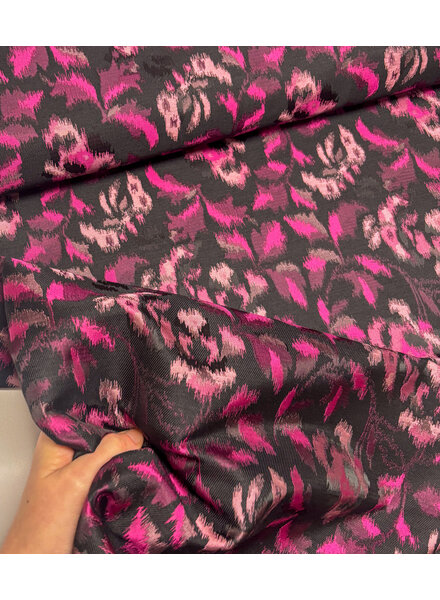 fuchsia vlekjes - jacquard