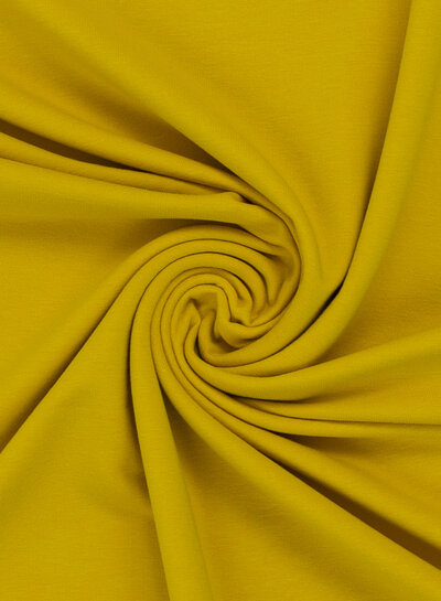 Swafing okergeel - zachte french terry