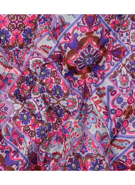 Poppy fabrics blue Oilily style - quilted cotton - stepper