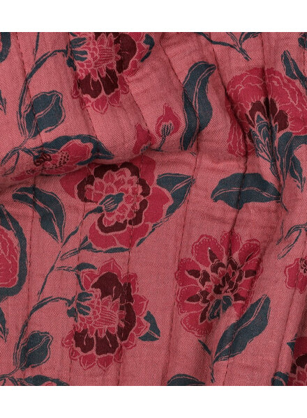 Poppy fabrics oudroze bloemen - gewatteerde tetra