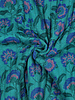 Poppy fabrics petrol flowers - quilted tetra