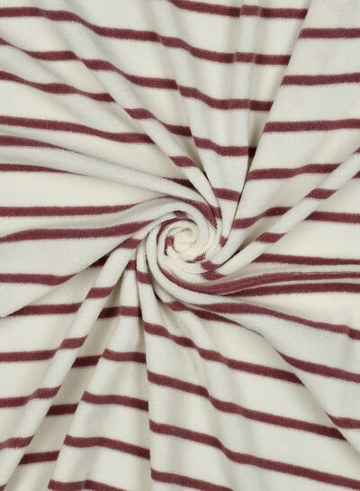 white with old pink stripes - sponge