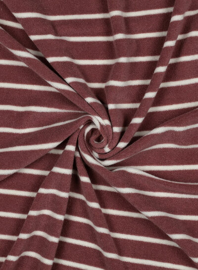 old pink with ecru stripes - sponge