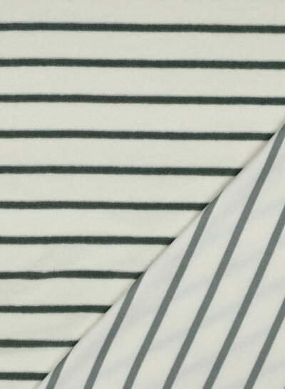 ecru with mint-colored stripes - sponge