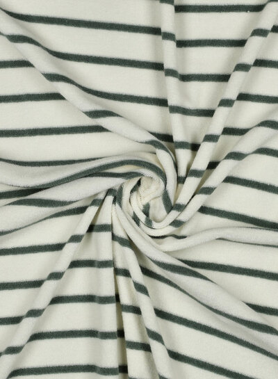 ecru with mint-colored stripes - sponge