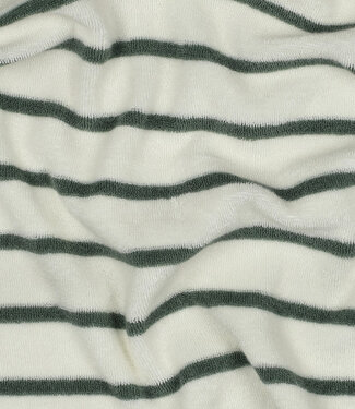 ecru with mint-colored stripes - sponge