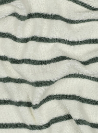 ecru with mint-colored stripes - sponge