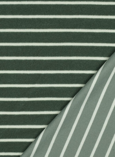 mint with ecru stripes - sponge