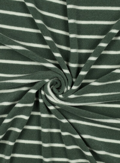 mint with ecru stripes - sponge